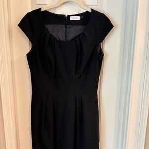 Calvin Klein black tailored dress, size 4
